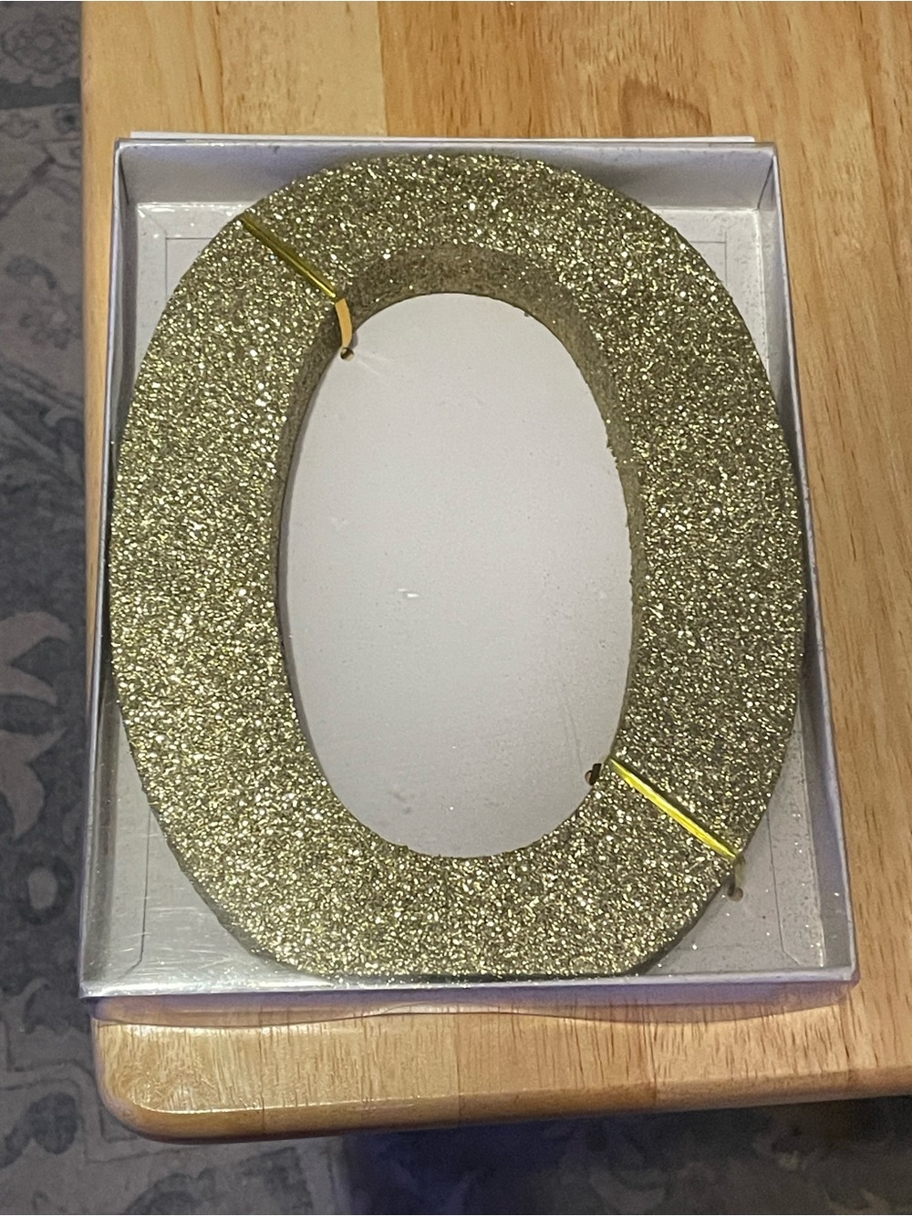 Gold Glitter Foam Letter O - Decorative Party